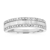 1/6 Carat Diamond Ring in Sterling Silver