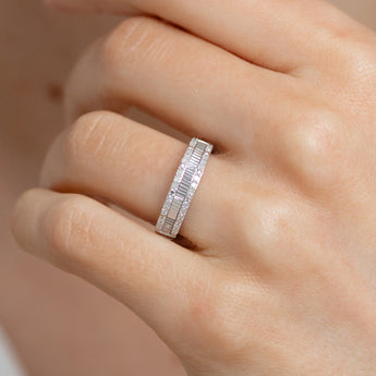1/6 Carat Diamond Ring in Sterling Silver