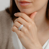 0.45 Carat Diamond Ring in Sterling Silver