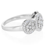 0.45 Carat Diamond Ring in Sterling Silver