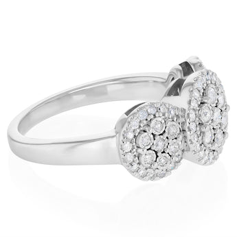 0.45 Carat Diamond Ring in Sterling Silver