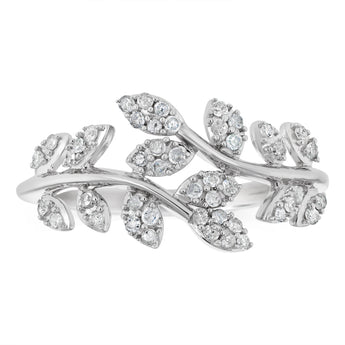 1/4 Carat Diamond Ring in Sterling Silver