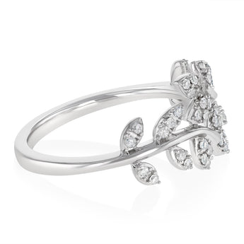 1/4 Carat Diamond Ring in Sterling Silver
