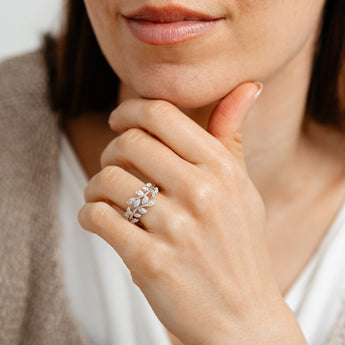 1/4 Carat Diamond Ring in Sterling Silver