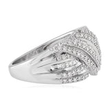 0.45 Carat Diamond Ring in Sterling Silver
