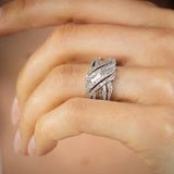 0.45 Carat Diamond Ring in Sterling Silver
