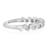 1/10 Carat Diamond Ring in Sterling Silver