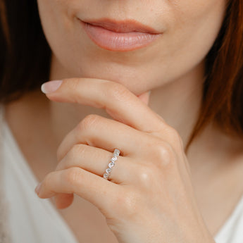 1/10 Carat Diamond Ring in Sterling Silver