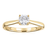 0.45 Carat Diamond Solitaire Ring in 9ct Yellow Gold