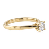 0.45 Carat Diamond Solitaire Ring in 9ct Yellow Gold