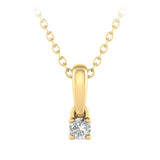 Diamond Pendant in 9ct Yellow Gold