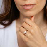 1/7 Carat Diamond Heart Ring in 10ct Yellow Gold