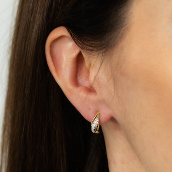 1/10 Carat Diamond Stud Earrings in 9ct Yellow Gold