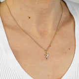 Diamond Dragon Pendant in 9ct Yellow Gold