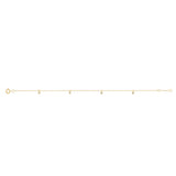 4 Diamonds Fancy Bracelet in 9ct Yellow Gold