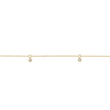 4 Diamonds Fancy Bracelet in 9ct Yellow Gold