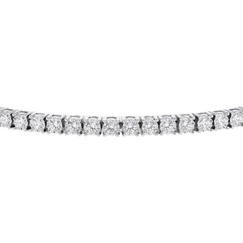 1 Carat Diamond Tennis Bracelet with Brilliant Cut Diamonds in Sterling Silver