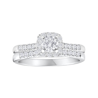 Flawless Cut 0.70 Carat Diamond Bridal Ring 18ct White Gold