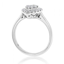 Load image into Gallery viewer, Flawless 1/2 carat  9ct White Gold Diamond Ring