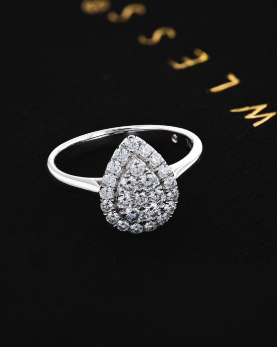 Flawless 1/2 carat  9ct White Gold Diamond Ring