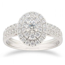 Load image into Gallery viewer, Flawless 1 Carat TW of Diamonds Bridal Set in 18ct White Gold