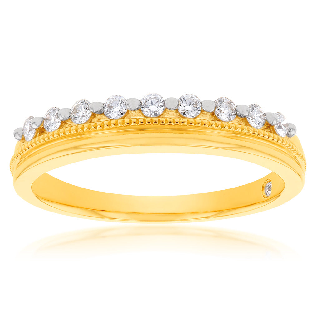 Flawless Cut Diamond Dress Ring in 9ct Yellow Gold