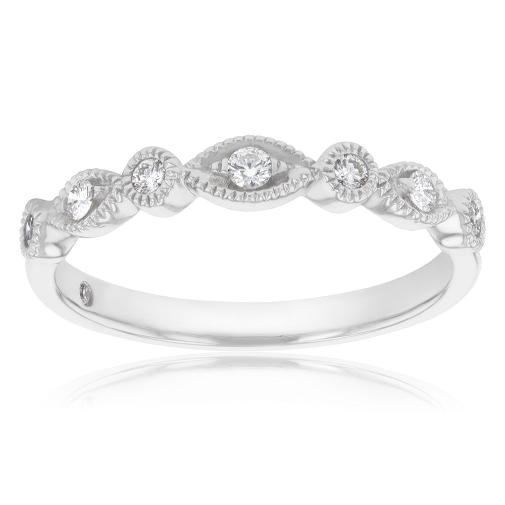 Flawless Cut Diamond Dress Ring in 9ct White Gold
