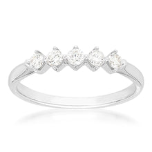 Load image into Gallery viewer, Flawless Cut 1/4 Carat Diamond Dress Ring in 9ct White Gold