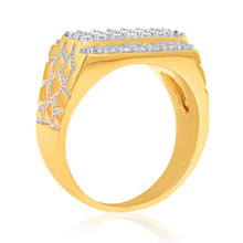 Load image into Gallery viewer, Luminesce Lab Grown 1.50 Carat Diamond Gents Ring in 9ct Yellow Gold