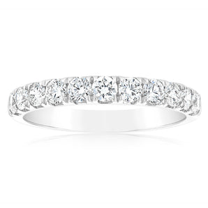 Luminesce Lab Grown Diamond 1 Carat Eternity Ring in 9ct White Gold