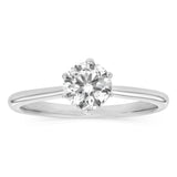 Luminesce Lab Grown 1 Carat Solitaire Ring in 14ct White Gold