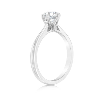 Luminesce Lab Grown 1 Carat Solitaire Ring in 14ct White Gold