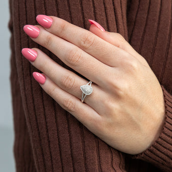 Luminesce Lab Grown  1/4 Carat Diamond Dress Ring in Sterling Silver