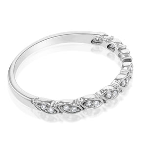 Luminesce Lab Grown 1/10 Carat Diamond Dress Ring in Sterling Silver