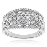 Luminesce Lab Grown Diamond Silver 1/2 Carat Dress Ring