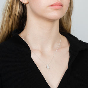 Luminesce Lab Grown 1/4 Carat Diamond in Sterling Silver Pendant on Chain