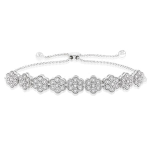 Luminesce Lab Grown 1/5 Carat Diamond Bolo Bracelet in Sterling Silver