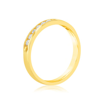 Luminesce Lab Grown Diamond 1/5 Carat Eternity Ring in 9ct Yellow Gold