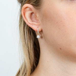 Luminesce Lab Grown 1/2 Carat Diamond Drop Earrings in 9ct Yellow Gold