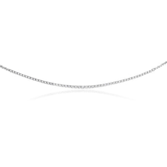 1/2 Carat Luminesce Lab Grown 45cm Diamond Tennis Necklace in Silver