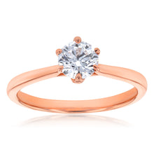 Load image into Gallery viewer, Luminesce Lab Grown 1 Carat Solitaire Engagement Ring in 14ct Rose Gold