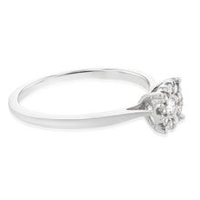 Load image into Gallery viewer, Luminesce Lab Grown Diamond .15 Carat Cluster Dress Ring in 9ct White Gold