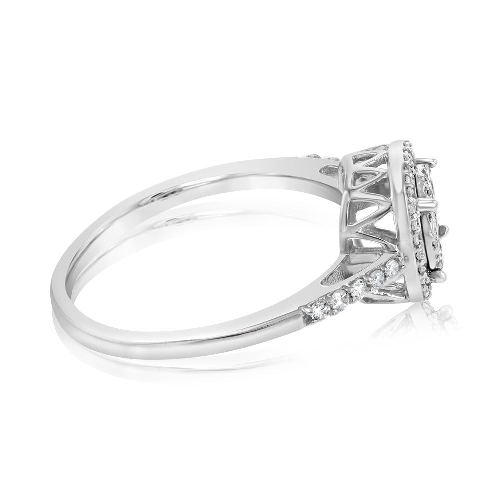 Luminesce Lab Grown 1/4 Carat Diamond Silver Ring Shiels Jewellers