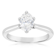 Load image into Gallery viewer, Luminesce Lab Grown 14ct White Gold 1 Carat Solitaire Engagement Ring