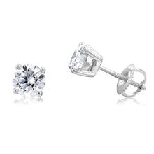 Load image into Gallery viewer, Luminesce Lab Grown Diamond Solitiaire 1.50 Carat Stud Earrings in 14ct White Gold