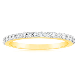 Luminesce Lab Grown 1/3 Carat Diamond Eternity Straight in 18ct Yellow Gold