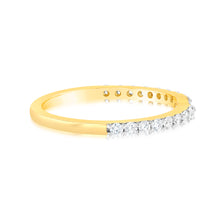 Load image into Gallery viewer, Luminesce Lab Grown 1/3 Carat Diamond Eternity Curve in 18ct Yellow Gold