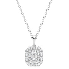 Load image into Gallery viewer, Luminesce Lab Grown 1/2 Carat Diamond Pendant in 9ct White Gold