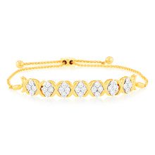 Load image into Gallery viewer, Luminesce Lab Grown 1/4 Carat Diamond Bracelet in 9ct Yellow Gold