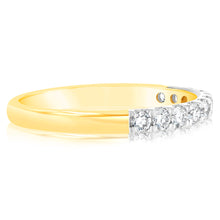 Load image into Gallery viewer, Luminesce Lab Grown 1/3 Carat Diamond Eternity Ring in 9ct Yellow Gold